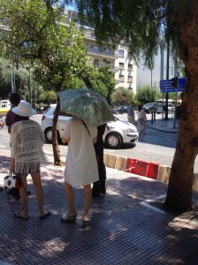Tourists ask police for directions