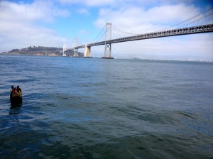 So this is the less infamous Bay Bridge. Still pretty cool, but doesn't get the attention of it's cousin the Golden Gate. Both built the same year - 1937.