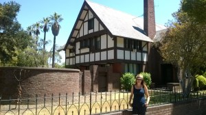 Fatty Arbuckle's once-upon home at 649 West Adams Boulevard. Fatty lived here until he had to let it go after his court case in the early 1920s
