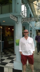 Dom at Haight-Ashbury. Looking for his inner-hippie (he hasn't found it...)